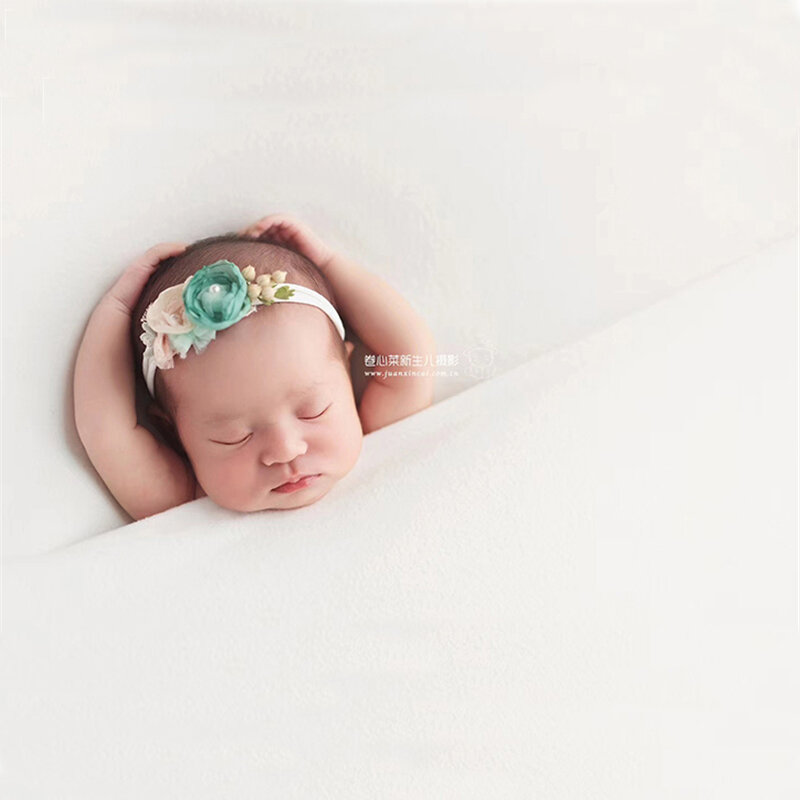 150X170ซม.ทารกแรกเกิดการถ่ายภาพ Props ฉากหลังผ้านุ่มสตูดิโออุปกรณ์เสริม Posing กรอบผ้าห่มหลายสี