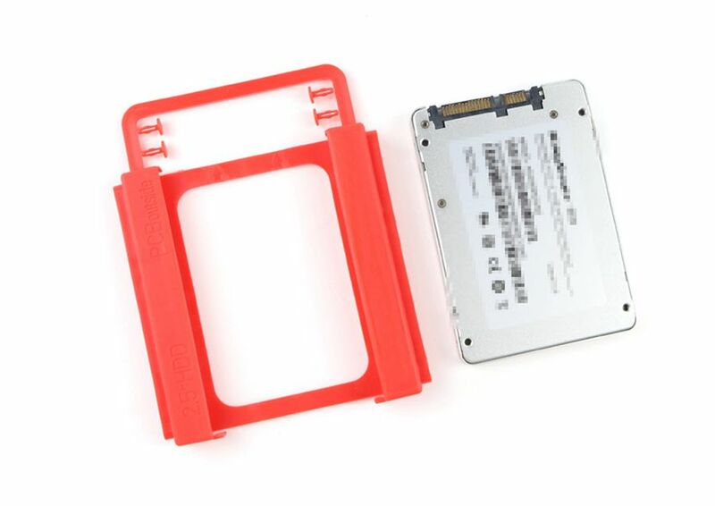 Adaptateur de disque dur pour ordinateur portable, adaptateur en plastique environnemental, montage rapide, rail, baie SSD, HDD, 2.5 "à 3.5", 5 pièces