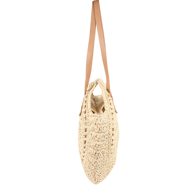 Плетеная плетеная Сумка из ротанга, круглая соломенная сумка, пляжные сумки, женские сумки ручной работы, сумки через плечо
