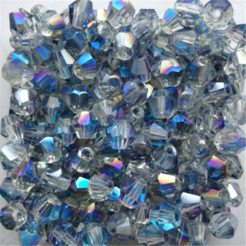 Isywaka-Perles de cristal bicone autrichienne, perle de verre à breloques, pierre d'espacement pour bricolage, bijoux de direction, document en cuivre rouge, vente, 100 pièces, 4mm