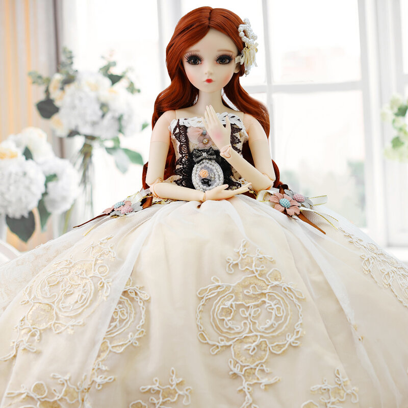 Кукла шарнирная 1/3, 60 см, 18 шарниров, с дворцовым платьем макси