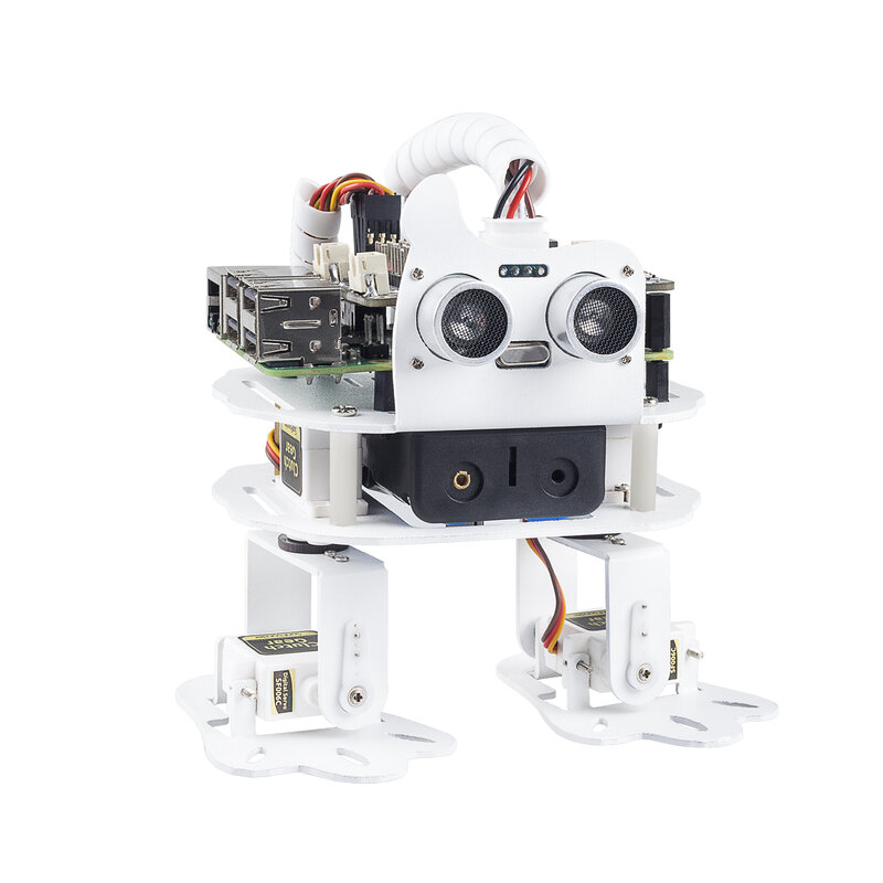 SunFounder PiSloth AI Có Thể Lập Trình Robot Kit Cho Raspberry Pi Nhảy Múa, Chướng Ngại Vật Né Tránh, Vật Thể Sau Đây, TTS, hiệu Ứng Âm Thanh