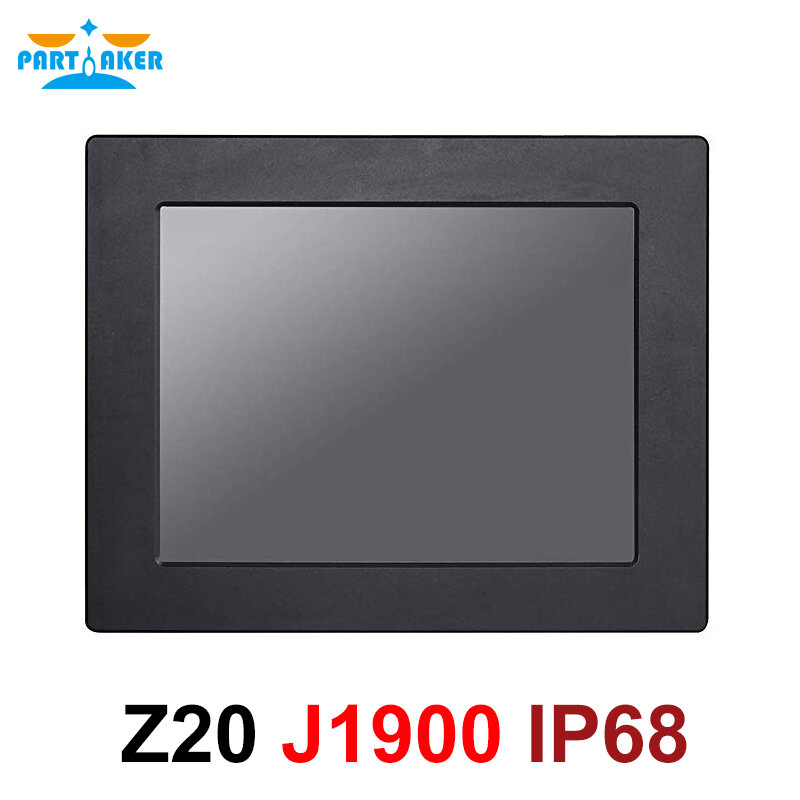 IP68 Full Waterproof 12.1 Inch Industrial Panel PC All in One Resistive Touch Screen Windows 7/10/Linux Intel Celeron J1900