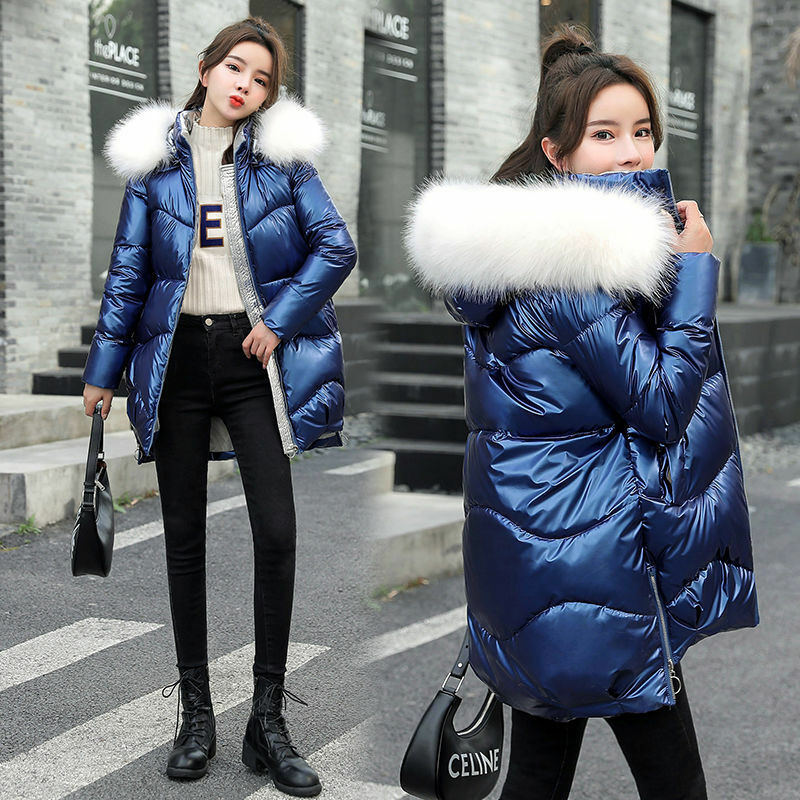 2023 Новое поступление Модная тонкая женская зимняя куртка с хлопковой подкладкой теплая плотная Женская куртка длинные пальто парка женские куртки