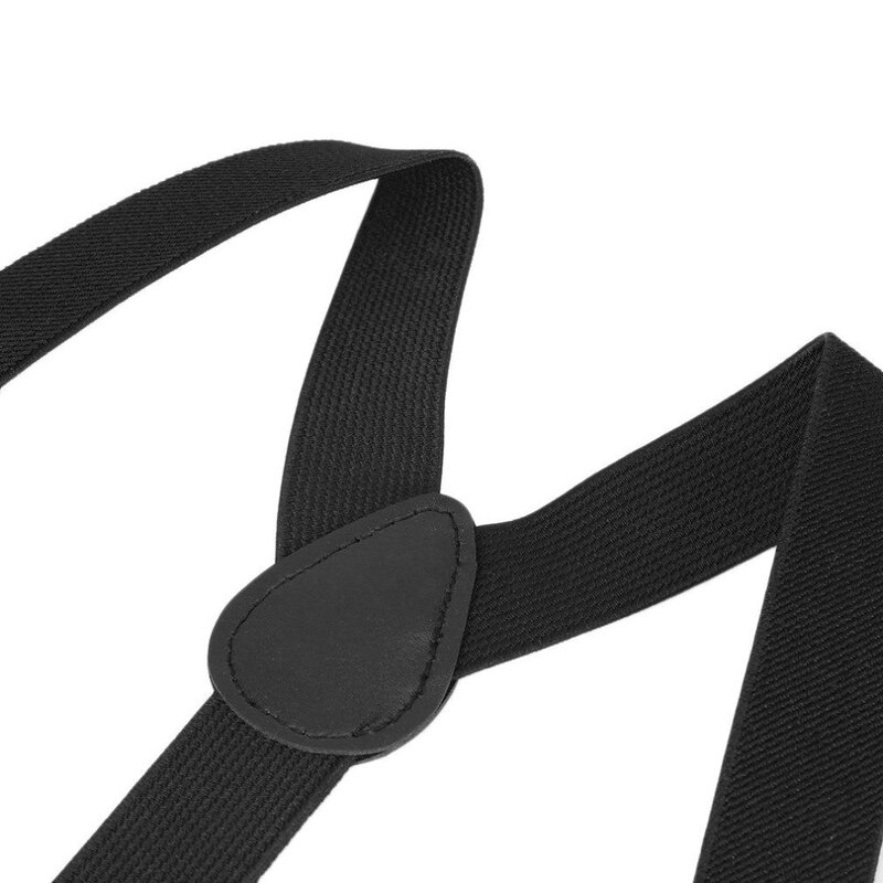 Celana Panjang Pria Wanita Uniseks Yang Dapat Disesuaikan Clip-On Penjepit Yang Dapat Disesuaikan Tali Penopang Gigi Sabuk Suspender Y-back Sangat Elastis