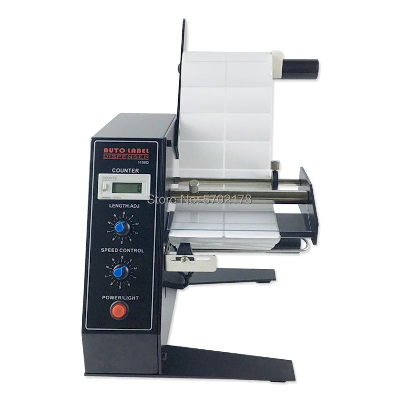 Auto Label Dispenser Device Automatic Sticker Separating Machine AL-1150D NEW Digital Control 4-140mm Label stripping machine