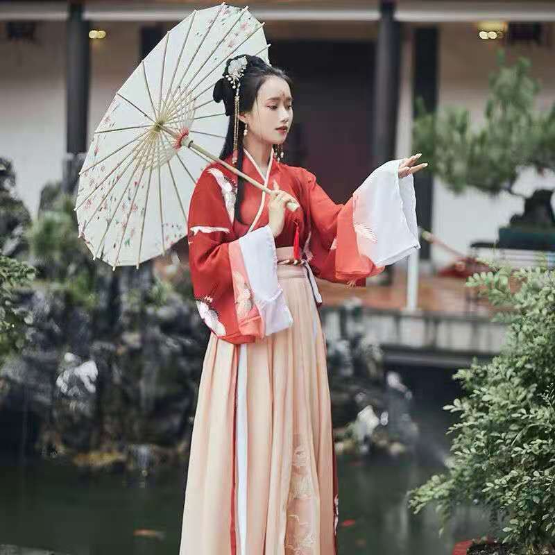 Kobiece stroje festiwalowe taniec ludowy Hanfu dla kobiet Vintage Retro wróżka tradycyjny strój chiński haft nastoletnie dziewczyny odzież