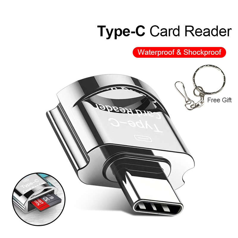 Adaptador tipo C a micro-sd TF, lector de tarjetas de memoria inteligente OTG para Samsung SanDisk, adaptador Micro USB a micro-sd para Xiaomi Macbook