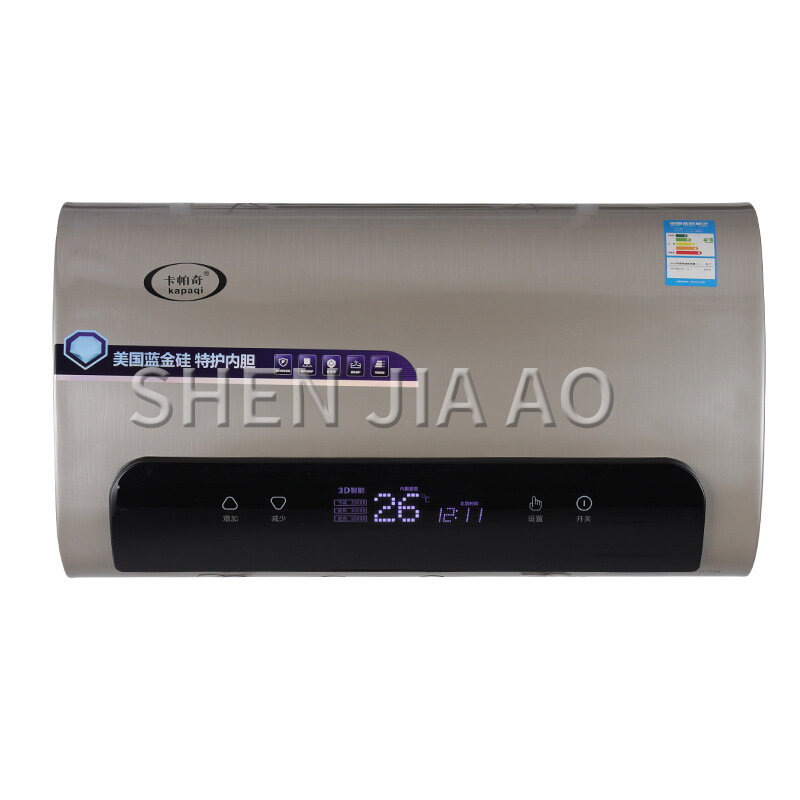 Calentador de agua eléctrico de calefacción rápida, control inteligente, pantalla digital, temperatura, protección múltiple