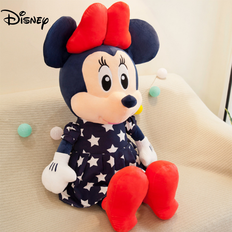 35cm/45cm/55cm Disney Mickey Mouse Stuffed Toys Cartoon Minnie Plush Dolls Boy Girls Birthday Wedding Kawaii Gifts Toys for Kids