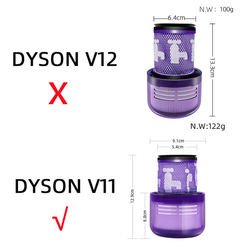 Per Dyson V11 Torque Drive V11 Animal V15 rileva aspirapolvere pezzi di ricambio filtro Post Hepa filtri per vuoto codice 970013-02