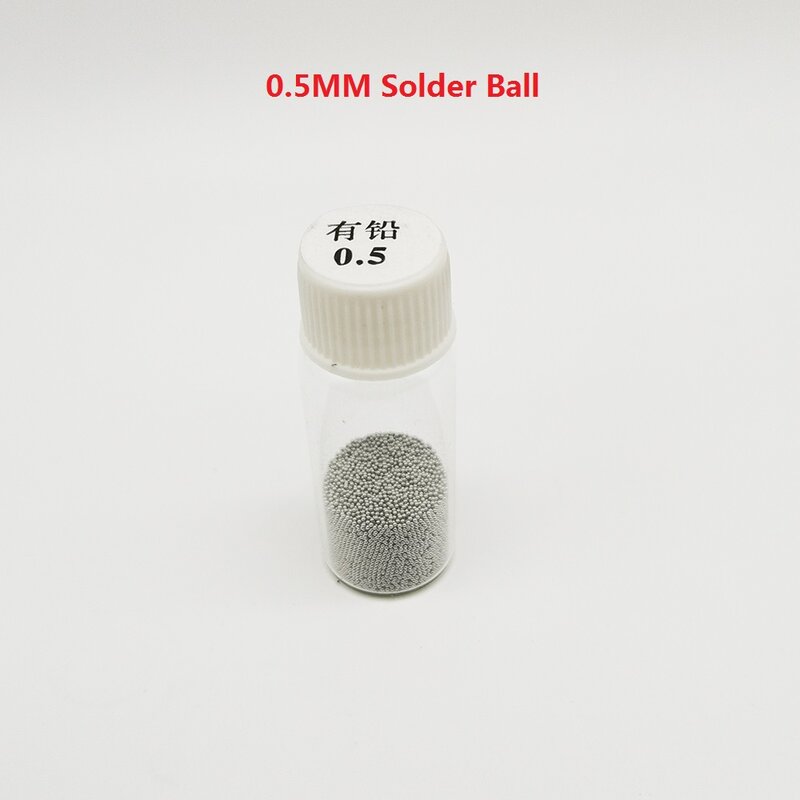 25 18k/ボトル有鉛bgaはんだボールicチップはんだをreballingボールSn63Pb37錫材料0.2-0.76ミリメートルリワークアクセサリー