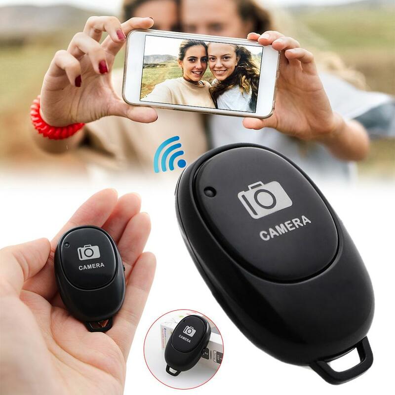 1pcs bluetooth botão de controle remoto sem fio controlador auto-temporizador câmera vara obturador liberação telefone monopod selfie