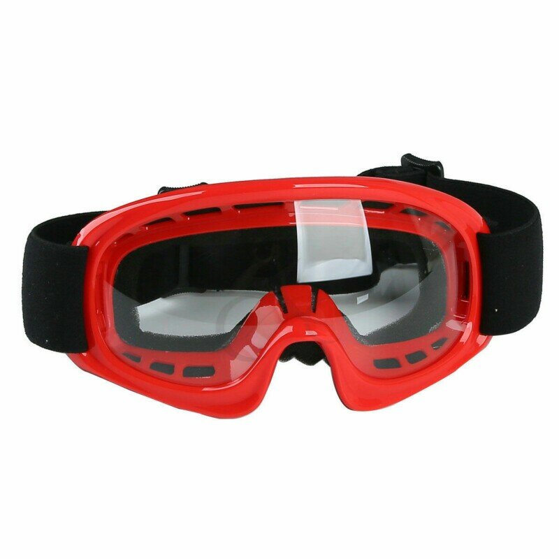 Мотоциклетные очки и перчатки в горошек для молодежи и детей, защитные очки для шлема с Красной сеткой для езды на велосипеде и занятий спор...