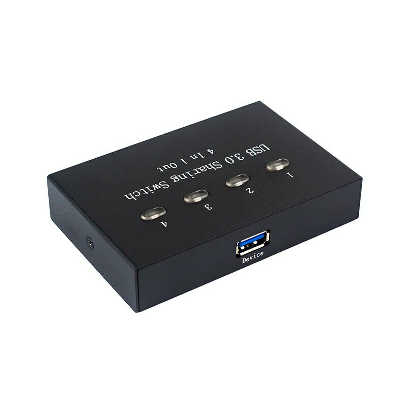 Commutateur d'imprimante USB 3.0, 4 ports, USB 3.0, séparateur de périphérique avec câble, 4 entrées, 1 sortie