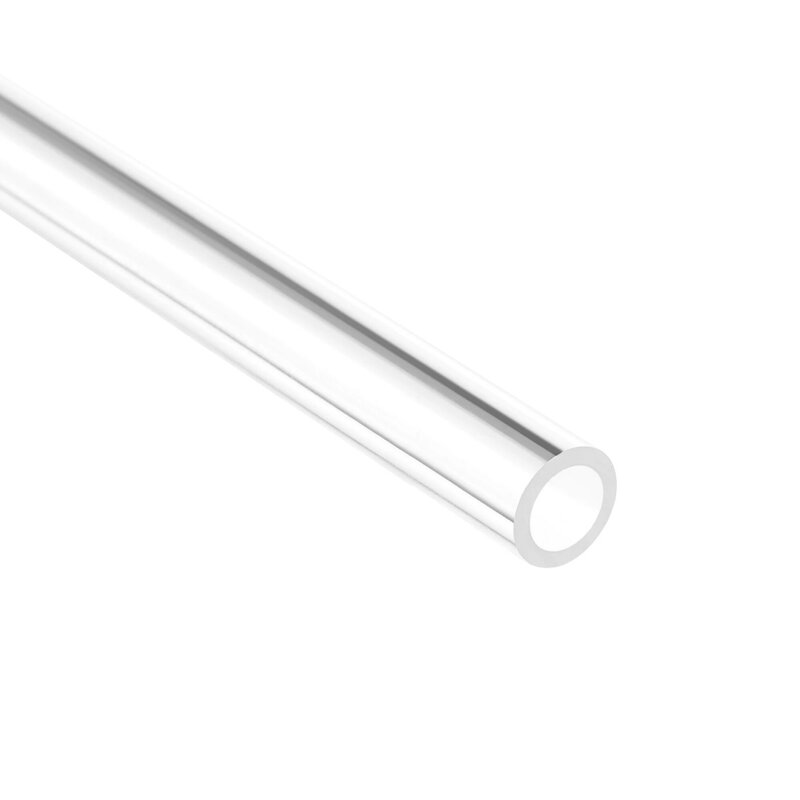 Uxcell o.d 8mm-22mm 50cm tubos acrílicos rígidos longos tubo redondo tubulação transparente tubo pmma aquário acessórios de tubulação