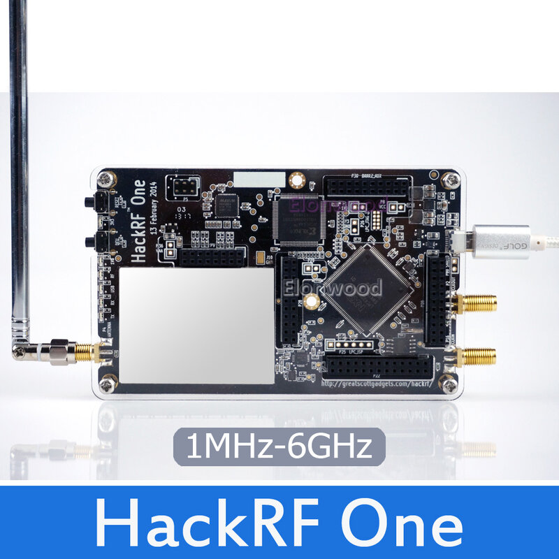 HackRF One-Carte de développement de plate-forme radio définie par logiciel, kit de carte de démonstration RTL SDR, récepteur de dongle, radio jambon, 1MHz à 6GHz