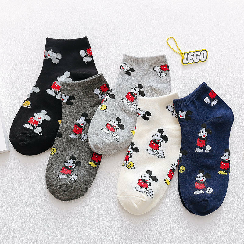 Neue Mädchen Mickey Socken Mode Cartoon Disney Neuheit warme Maus Socken wilde Baumwoll socken vier Jahreszeiten praktisch