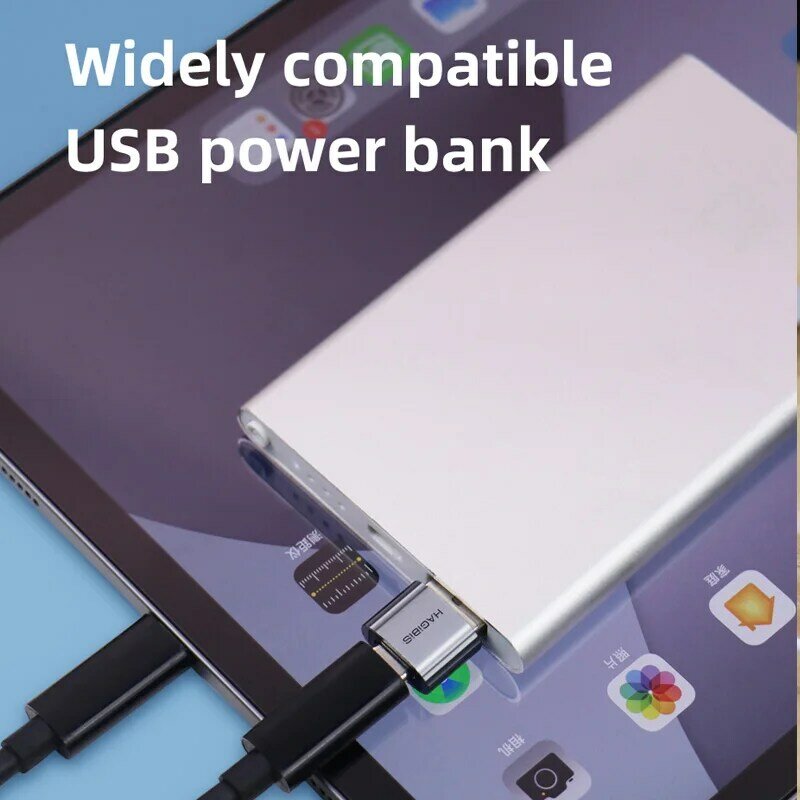 Адаптер Hagibis USB «папа»-«мама» типа C «мама», переходник с зарядным кабелем для iPhone 11, 12, Mini Pro Max, Airpods, iPad
