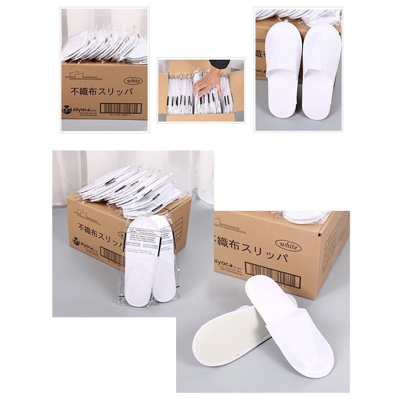 Men Women Hotel Disposable Slides Home Travel Sandals Hospitality Footwear One Size on Sale Breathable Non-Slip Slippers