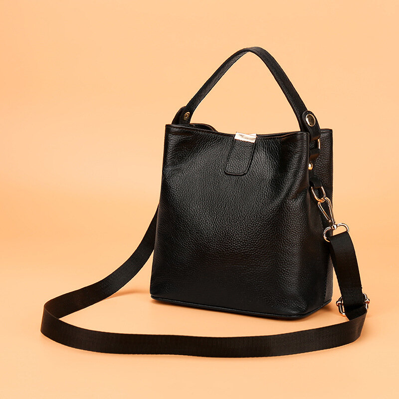 Nova moda saco de balde da senhora camada superior bolsa de couro de alta qualidade feminina bolsa de ombro cruz corpo saco feminino bolsa de viagem