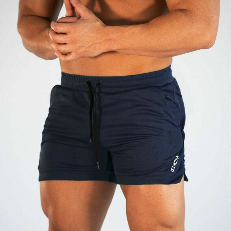 Homens correndo shorts de treinamento shorts treino musculação ginásio esportes dos homens roupas casuais masculino fitness jogging formação shorts