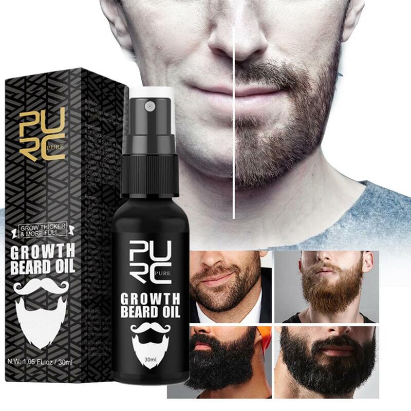 Crescita della barba Soluzione Stimolante Delicato Olio Crescita della Barba per Gli Uomini Organic Barba Olio Prodotti di perdita di Capelli A Spruzzo Crescita della Barba