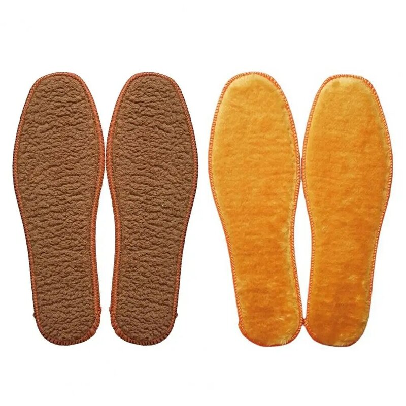 Unissex palmilhas de inverno altura térmica ortopedic desodorize falso lã engrossar suor absorvente sapato quente para palmilhas femininas