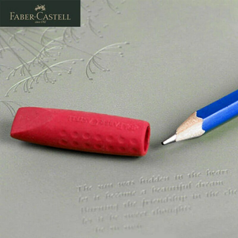 Faber-Castell-Boné Eraser Pen, Borracha Multi-Funcional, Extensor de Papelaria, 1871, 3pcs por conjunto
