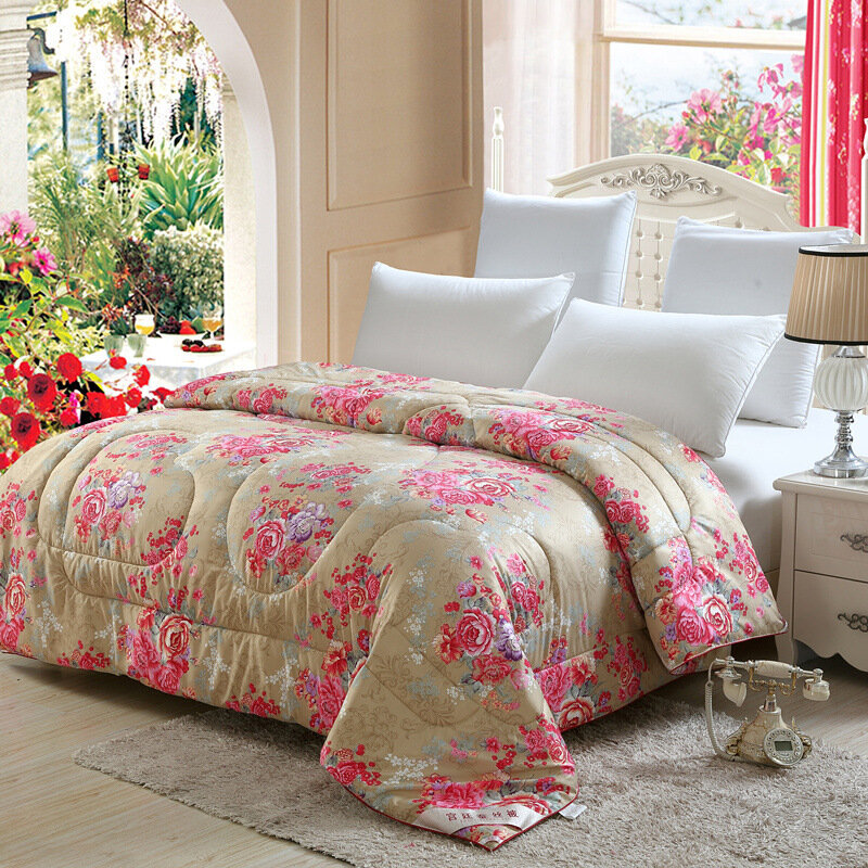 quilt&Silk&Spring, Summer, Autumn and Winter&Bedding&Single-Double Air Conditioner quilt silk filling twin comforter
