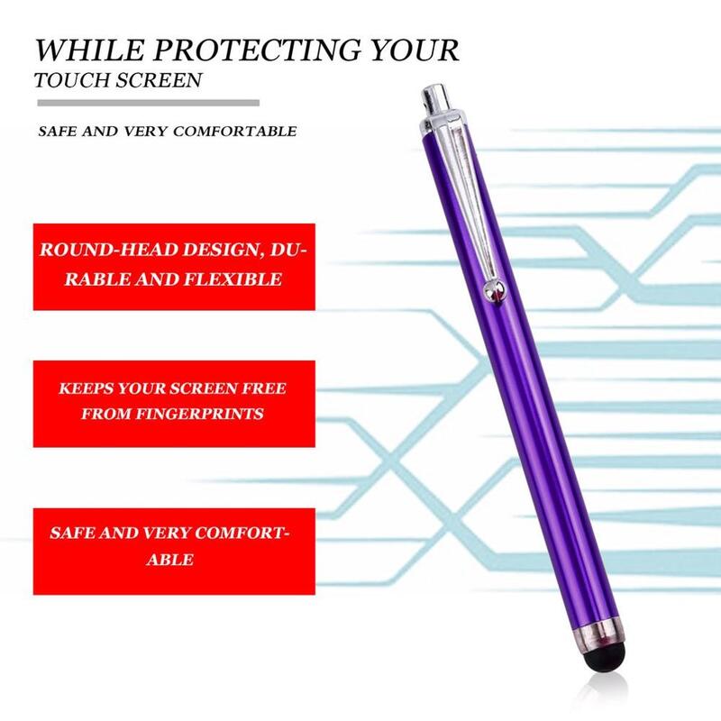 1pcs phone pencil Round-head design Metal Stylus Touch Screen Glass Lens Digitizer Replacement Pen for Phone Pad Tablet