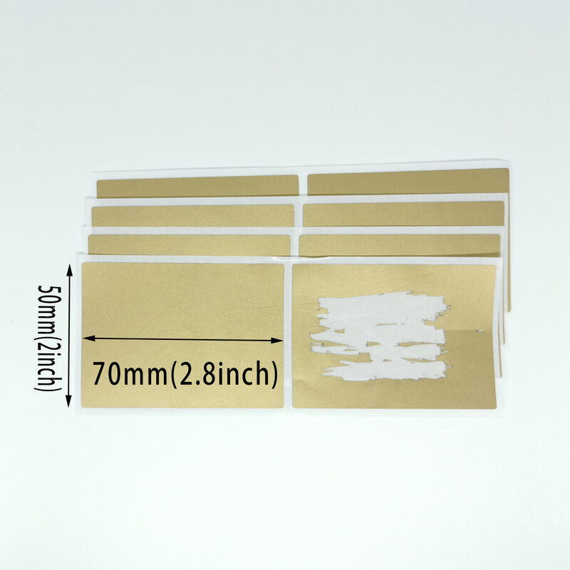 Shengshijie-pegatinas adhesivas para tarjetas de Navidad, 50 piezas, 50x70mm, para fiesta, boda, compromiso