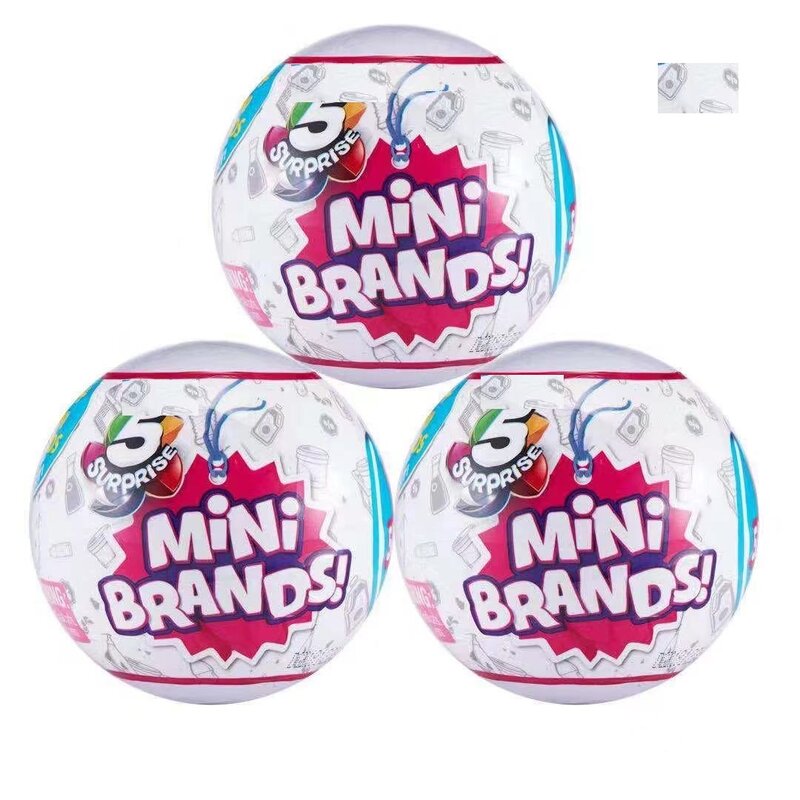 Capsule Ball Anime Figure Jouets pour enfants, 5 Surprise Mini Brands, Cadeau d'anniversaire, Collection