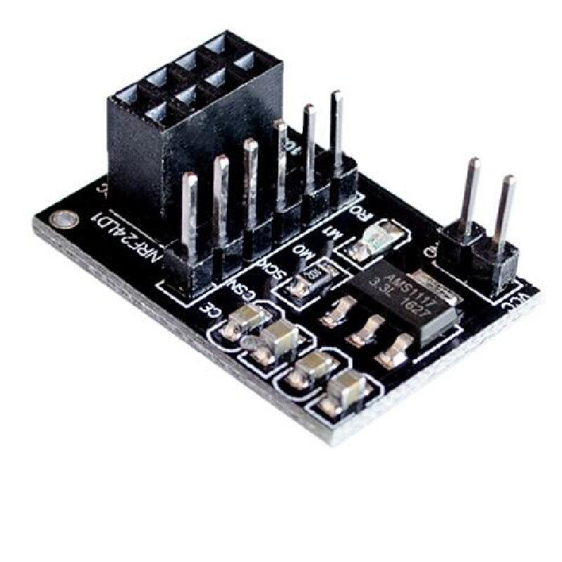 1 шт. плата адаптера розетки для 8-контактного беспроводного модуля приемопередатчика NRF24L01