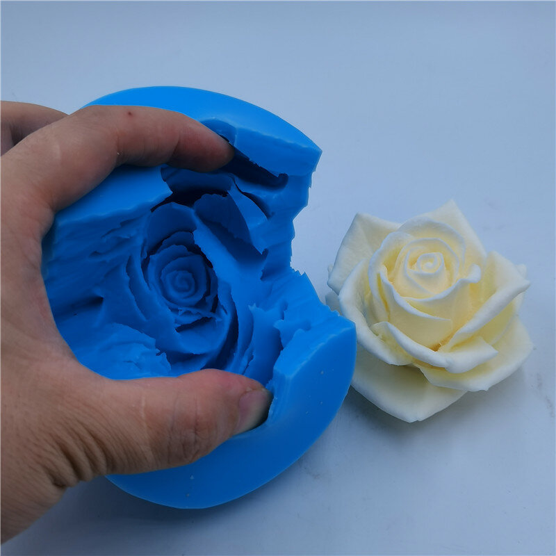GreatMold 3D 예쁜 꽃 장미 실리콘 몰드 장미 꽃다발 비누 몰드 에폭시 수지 몰드 클레이 초콜릿 향기 캔들 몰드