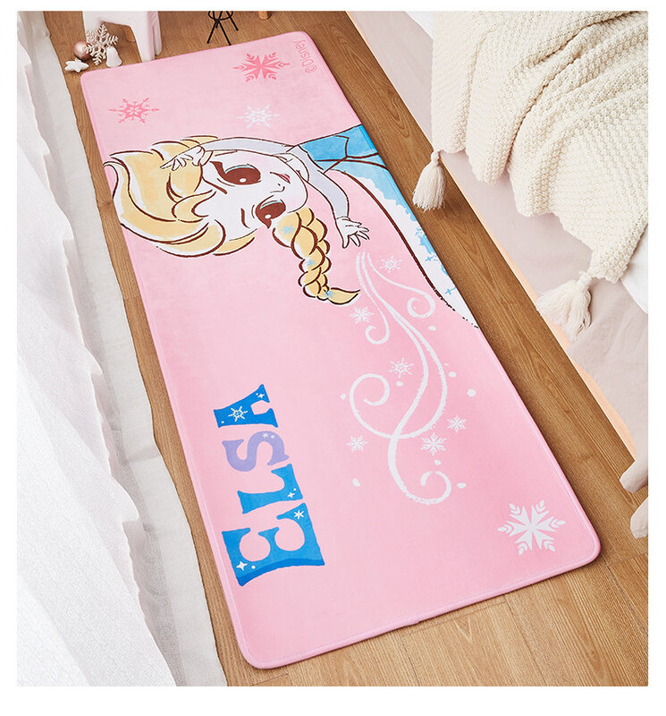 40x120cm Disney Elsa Girls Play Mat Thickening Eco-friendly Children Playmat Cartoon Non-slip Carpet Living Room Mat Doormat