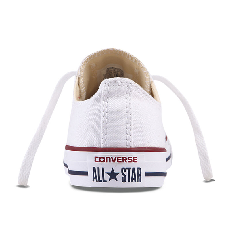 Original auténtico Converse ALL STAR clásico Unisex Skateboard zapatos bajo-superior con cordones Durable lona calzado blanco 101000