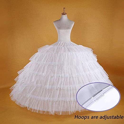 Enagua de tul de crinolina para mujer, media falda antideslizante para vestido de novia