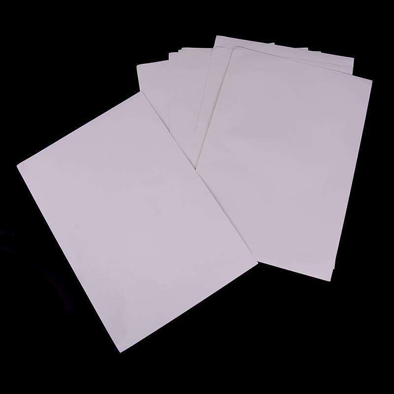 Papel autoadesivo branco imprimível, papel A4 Matt para escritório, 210mm x 297mm, quente, 10 peças por conjunto