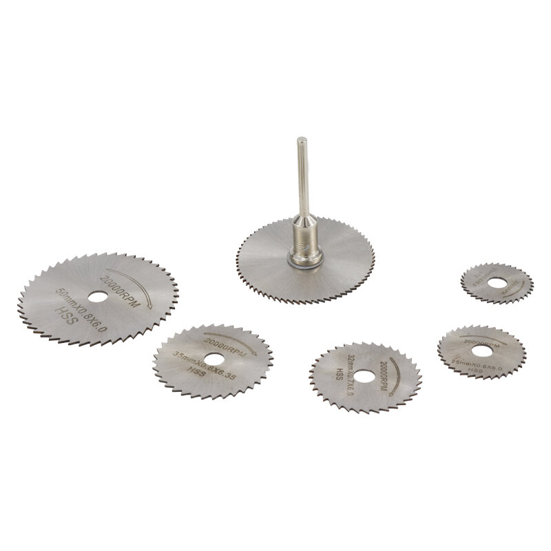 CMCP 32pcs dischi da taglio diamantati Set di lame per sega in metallo Mini lama per sega circolare HSS per utensili rotanti Dremel ruote da taglio in resina
