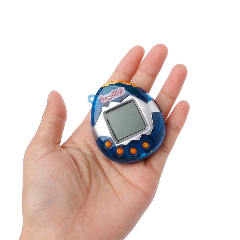 방아 끈을 가진 1 PC LCD 가상 디지털 애완 동물 소형 전자 게임 기계 장난감