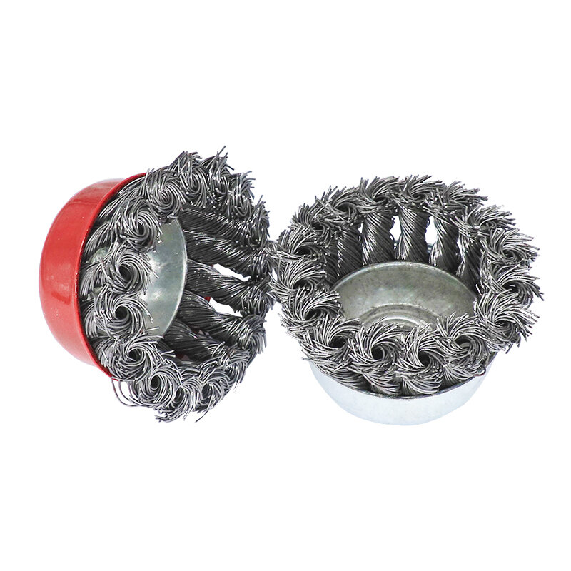 CMCP M14 M10 Screw Twist Knot Wire Wheel Cup Brush 2.5/3/4/5/6inch For Angle Grinder Steel Wire Brushes