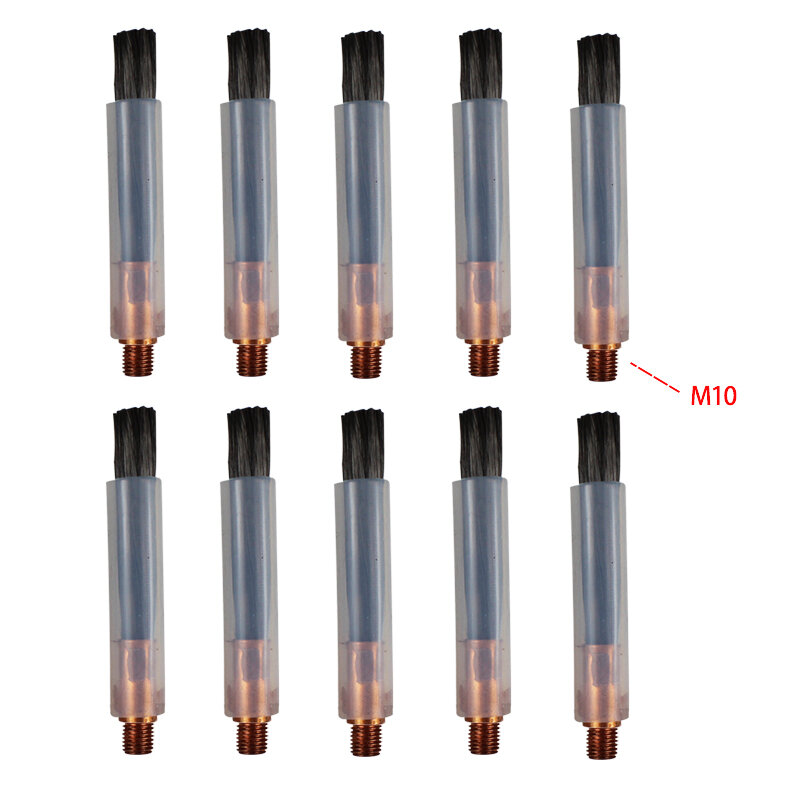 M6/M8 /M8研磨ブラシヘッドステンレス鋼溶接ビーズプロセッサ溶接シームクリーナー10個ブラシヘッド