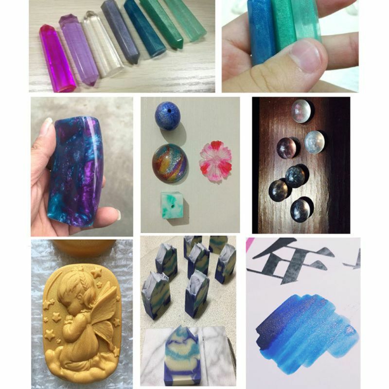 Pigmentos Perolados Aurora mica, Corantes Resina, Fabricação De Jóias, 21 Cores