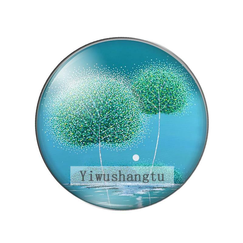 New Colorful Magical Life tree 8mm/10mm/ 12mm/Round photo glass cabochon demo flat back Making findings ZB0543