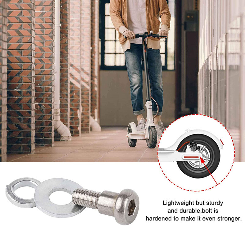 Tornillo de perno fijo de Rueda trasera para patinete eléctrico Xiaomi Mijia M365 Pro, accesorios para monopatín, piezas para Mi