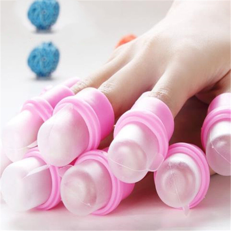 Hot 5/10/20PCS Plastic Nail Soak Off Cap Clip UV Gel Nail Polish Remover Wrap For Finger Toes Manicure Tool Wholesale 2#