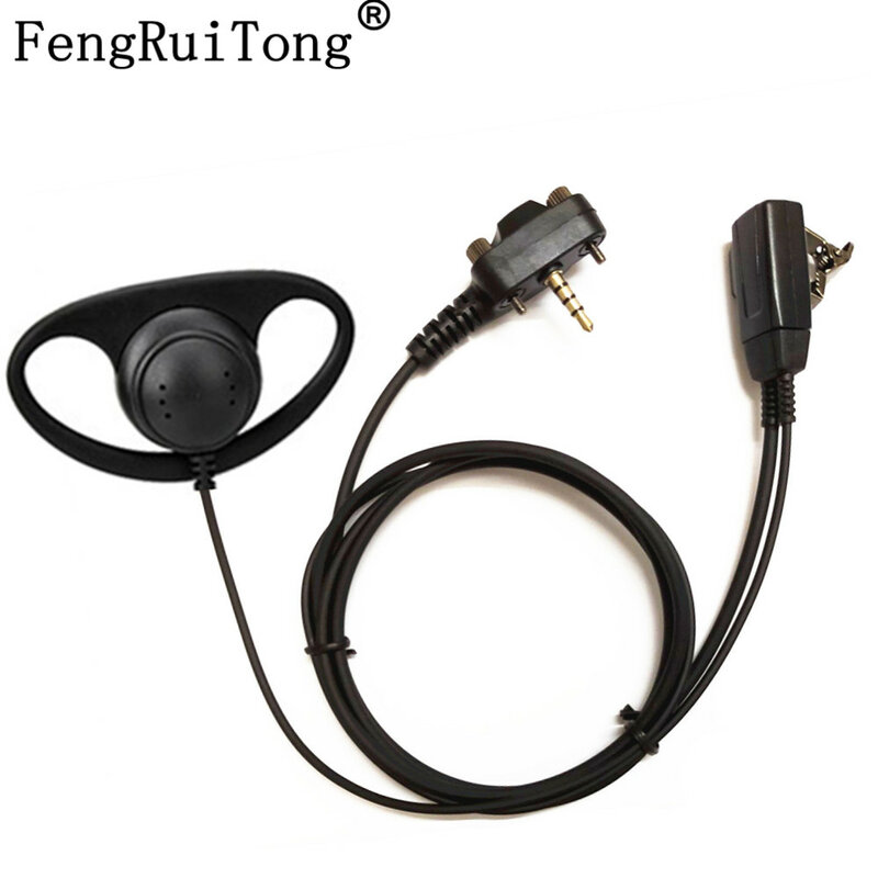PTT zaczep na ucho słuchawki douszne z mikrofonem dla Standard wierzchołkowy VX231 VX261 VX351 VX-417 VX-451 EVX-531 EVX-534 Radio walkie talkie