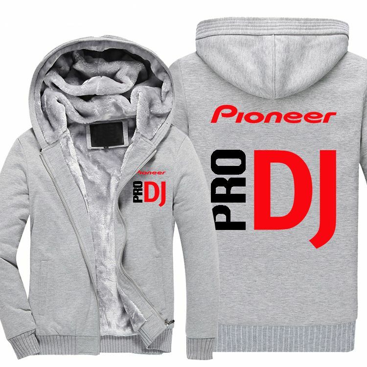 Pioneer PRO DJ chaqueta para hombre streetwear Hoodie de manga larga gruesa caliente chaqueta de lana para hombre chaquetas de invierno