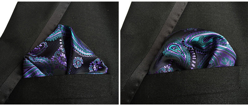 Ricnais Ретро носовой платок Шелковый Карманный квадратный деловой ремень джентльмены Свадебный Повседневный роскошный модный носовой платок